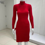 MIDI RED DRESS