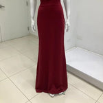 BURGUNDY SLIM DRESS