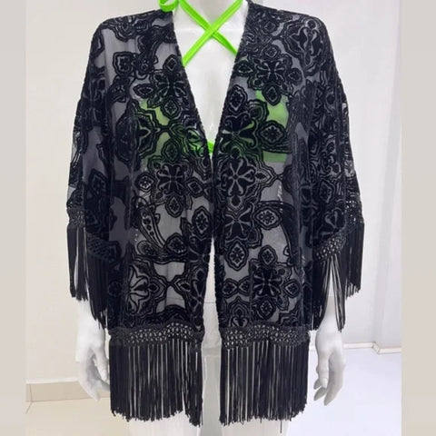 BLACK SHAWL JACKET