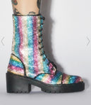 RAINBOW COMBAT BOOTS