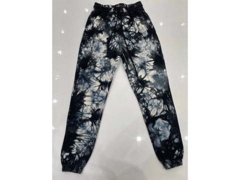 BLACK AND WHITE TYE DYE LONG PANT