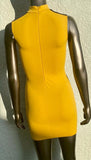 COLORBLOCK MUSTARD/BLACK DRESS