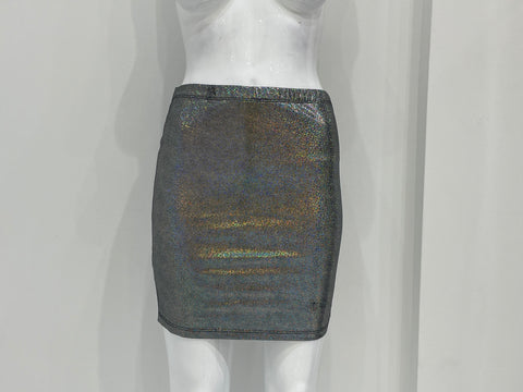 SILVER WOMEN SKIRT