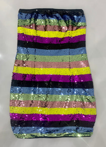 POPSTAR TUBE SEQUIN DRESS