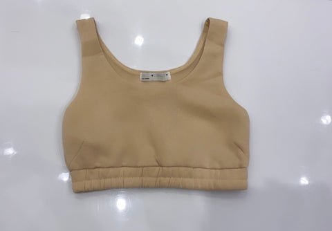 ROMA BEIGE CROPPED TOP