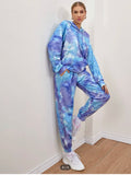 BLUE TIE DYE HOODIE