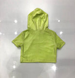 Green crop jacket/ set