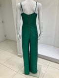 METALLIC GREEN JUMPSUIT