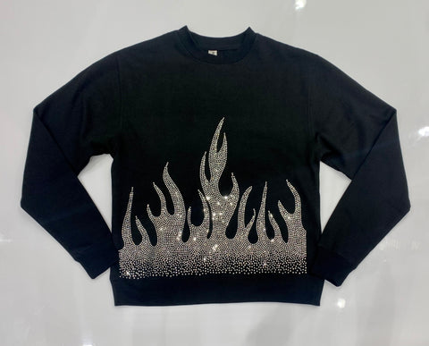 PROLIFIC RHINESTONE SWEATSHIRT