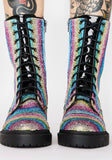 RAINBOW COMBAT BOOTS