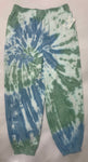 GREEN TIE DYE SWEAT PANTS