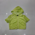 Green crop jacket/ set