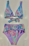 MARBLED UNICORN SWIM SET