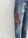 MEN SNAKE JEANS