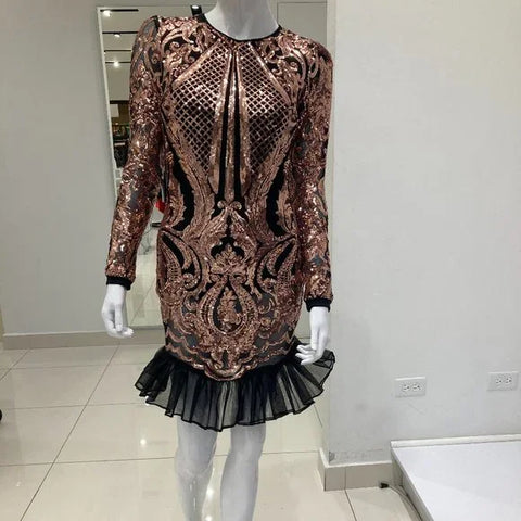 WOMEN ROSE GOLD DRESS