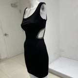 BLACK WOMEN SHORT DRESS