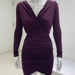 PURPLE WOMEN DRESS