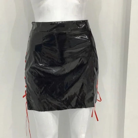 PLASTIC WOMEN SKIRT