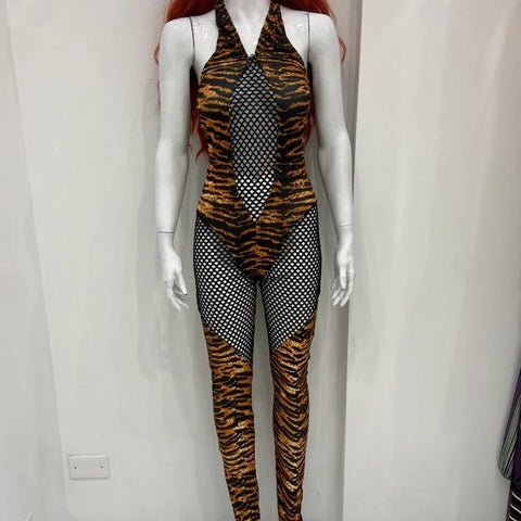 ANIMAL PRINT JUMPSUIT